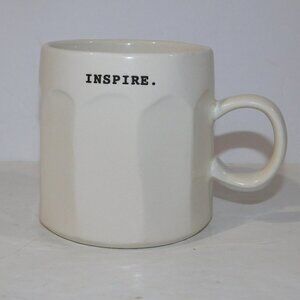 Rae Dunn INSPIRE Typewriter Font Coffee Mug artisan-style finish